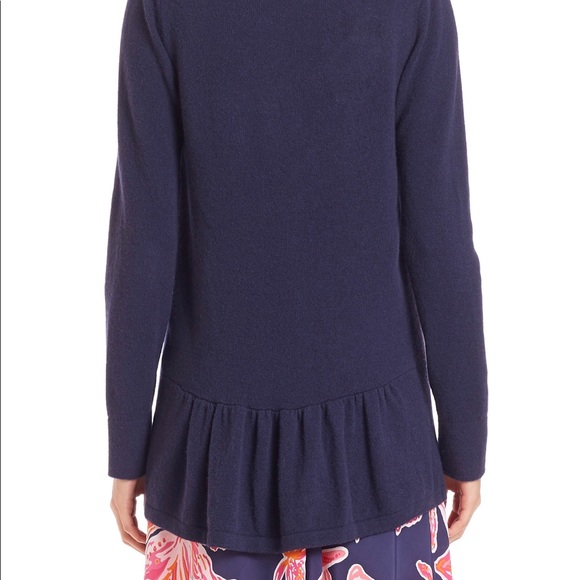 Lilly Pulitzer Bryn Cashmere Cardigan - Navy - Picture 2 of 6